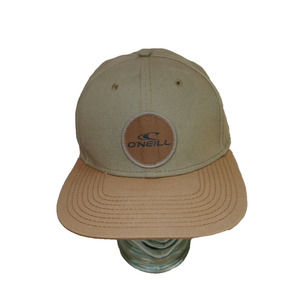 2006 O'Neill Surfer Tan And Olive Adjustable Heavy Weight SnapBack Hat